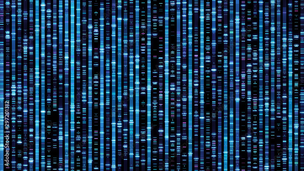 DNA sequencing the bases of a fragment of DNA Abstract background